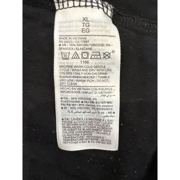 Old Navy Black Short Sleeve Sweetheart Bodice Long Summer Dress XL - Picture 6 of 9